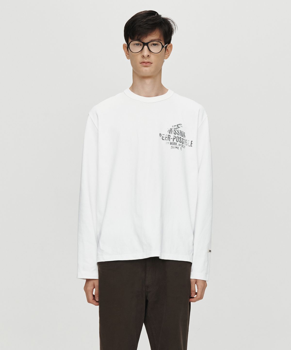 호이테(HEUTE) HET BEER MISSION T-SHIRT (WHITE)