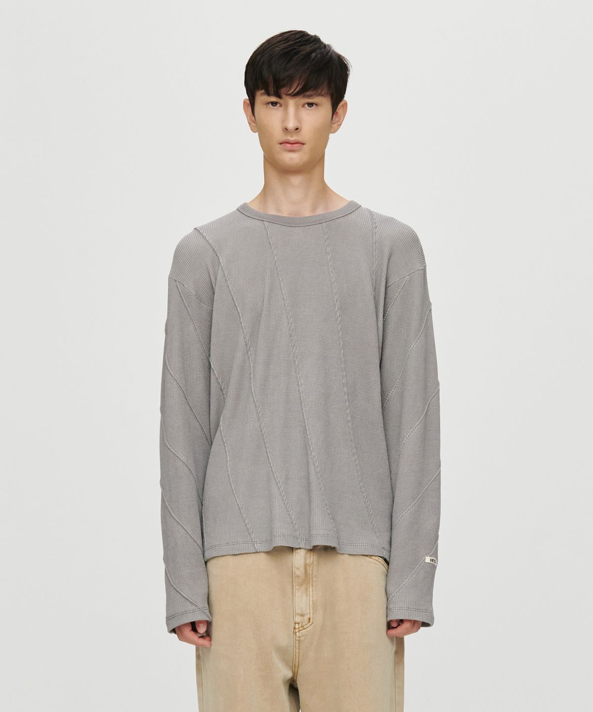호이테(HEUTE) WAFFLE RACING T-SHIRT (GREY)