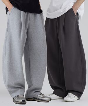 [기모버전추가] 세미 와이드 벌룬핏 스웻팬츠 6color