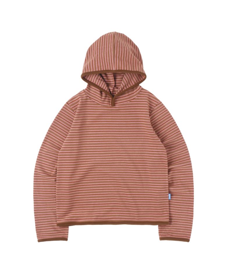 Stripe Taped Hoodie - Pink