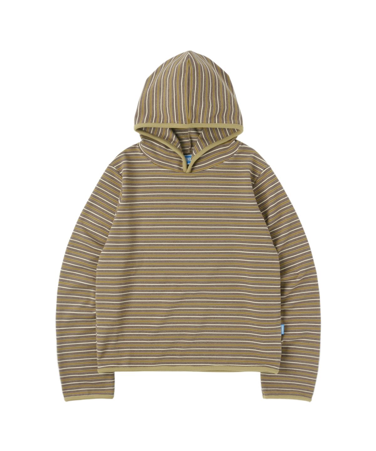 써넥트(SUNNECT) Stripe Taped Hoodie - Mustard