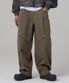 워싱 웨스턴 세미 벌룬 코튼팬츠 카키