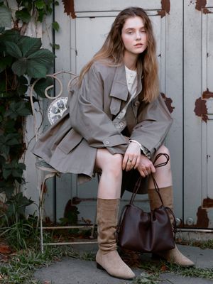 FLORIA shoulder cross bag_MOCHA