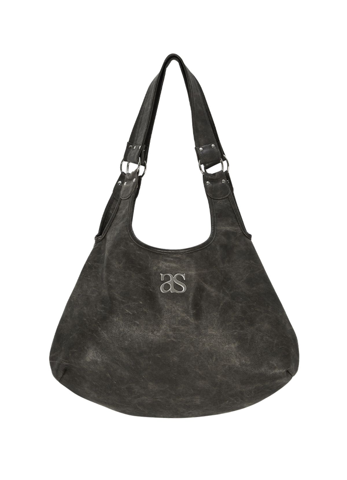 애즈온(ASON) RICKY SHOULDER BAG / CRACK BROWN