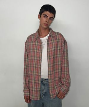 플란넬 체크 셔츠 PK