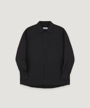 크리즈 체크 셔츠 BK