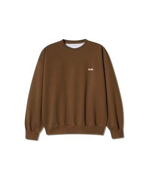 CRMS 스몰 로고 맨투맨 (Brown)