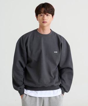 CRMS 스몰 로고 맨투맨 (Charcoal)