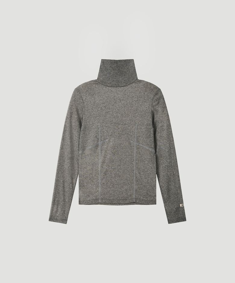 WOOL LINE TURTLENECK (CHARCOAL)