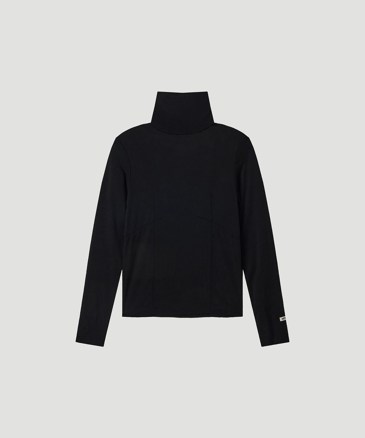 호이테(HEUTE) WOOL LINE TURTLENECK (BLACK)