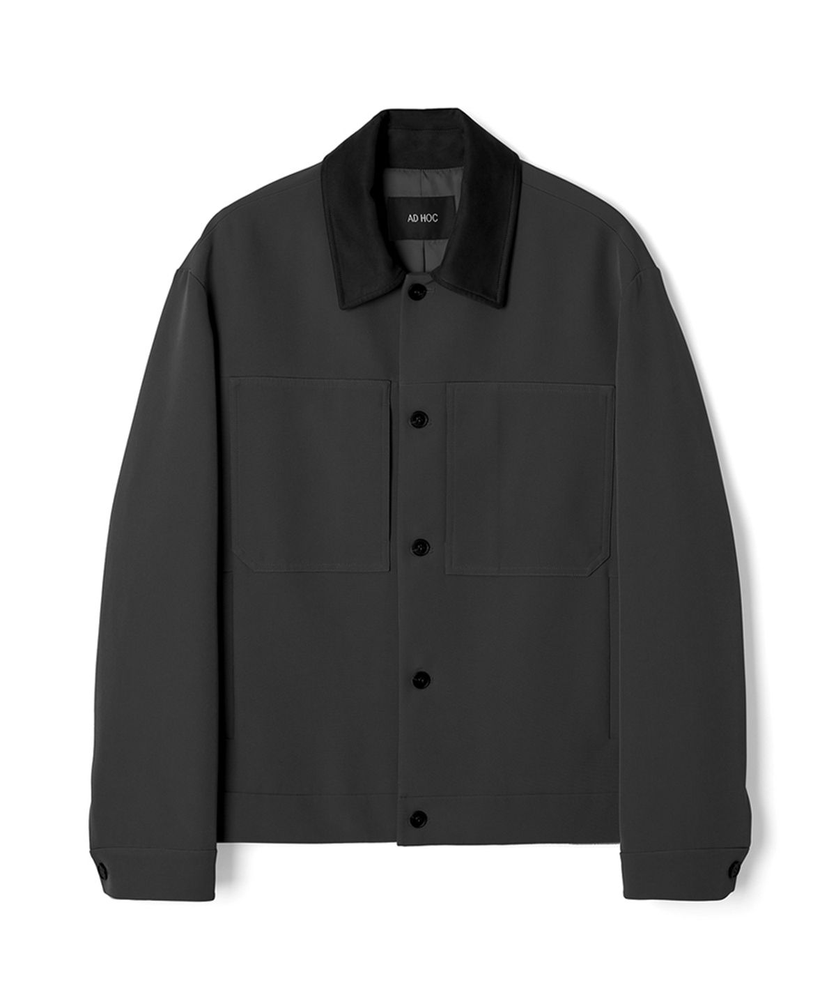 애드호크(ADHOC) 남성 T/R 빅 더블 아웃 포켓 트러커 (BLACK) (HB9UJ01)