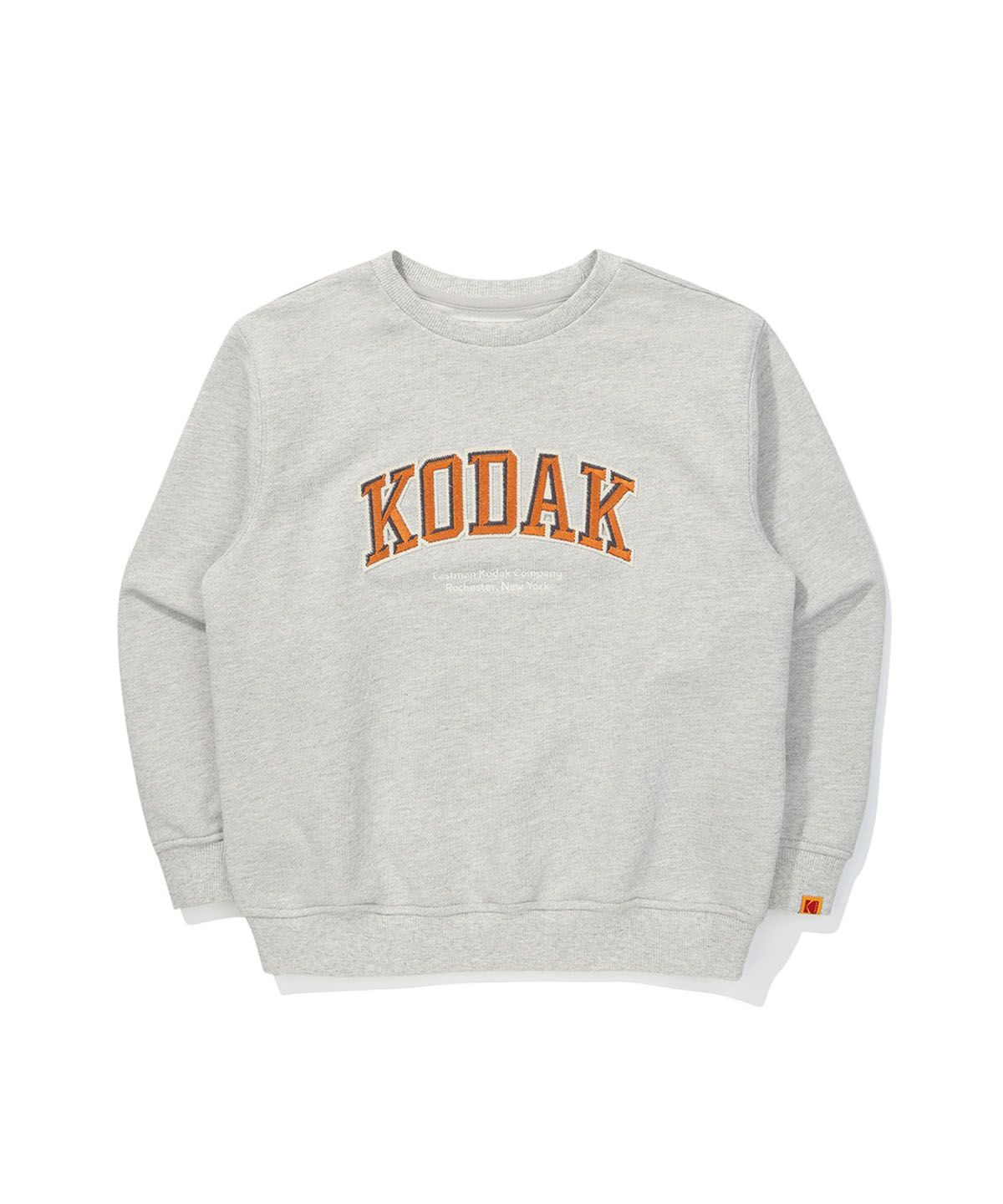 코닥 키즈(KODAK KIDS) 레터링 맨투맨 키즈 MELANGE GREY