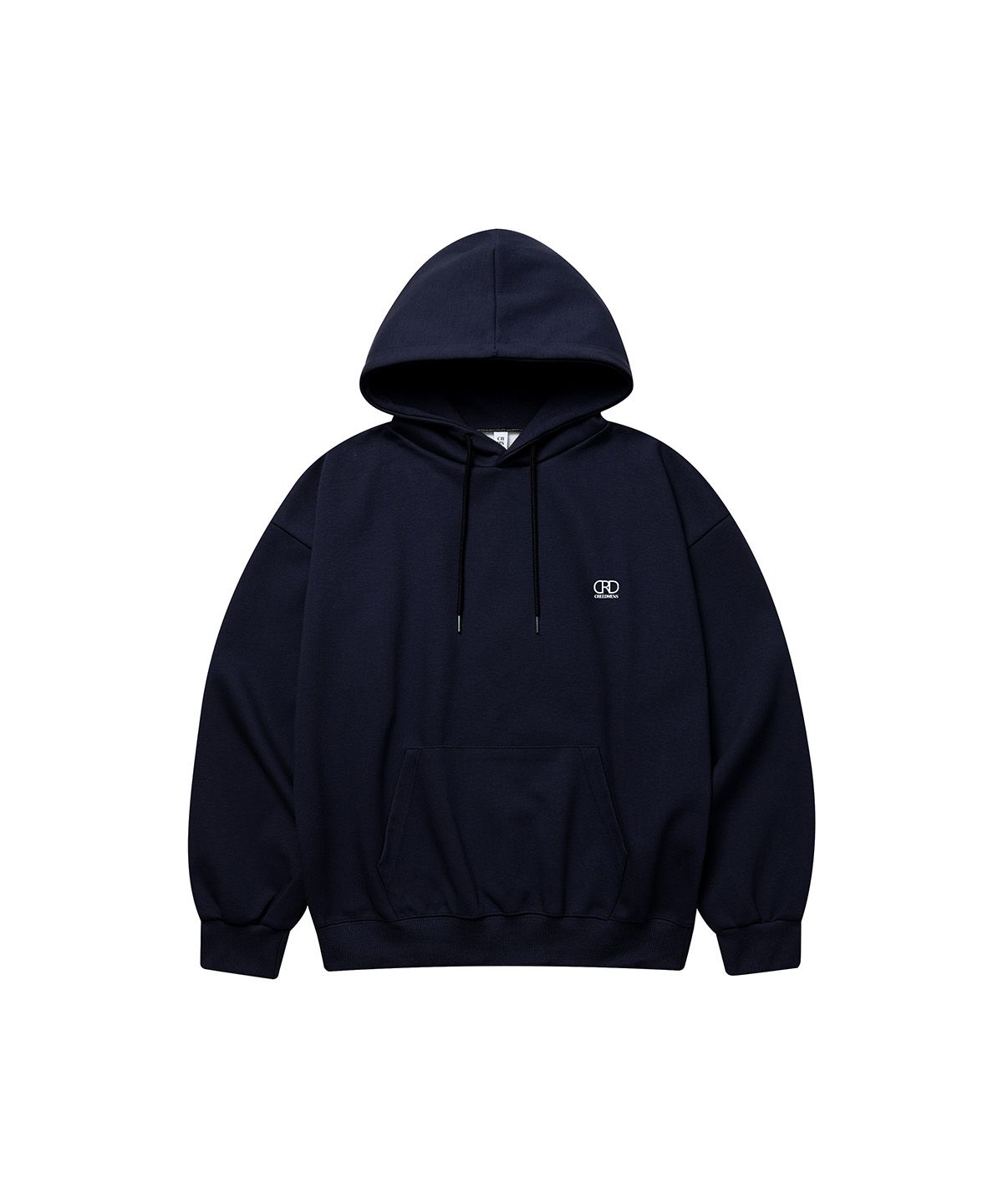 크레드먼스(CREEDMENS) [기모/논기모]CRD 베이직 로고 후드티(Navy)