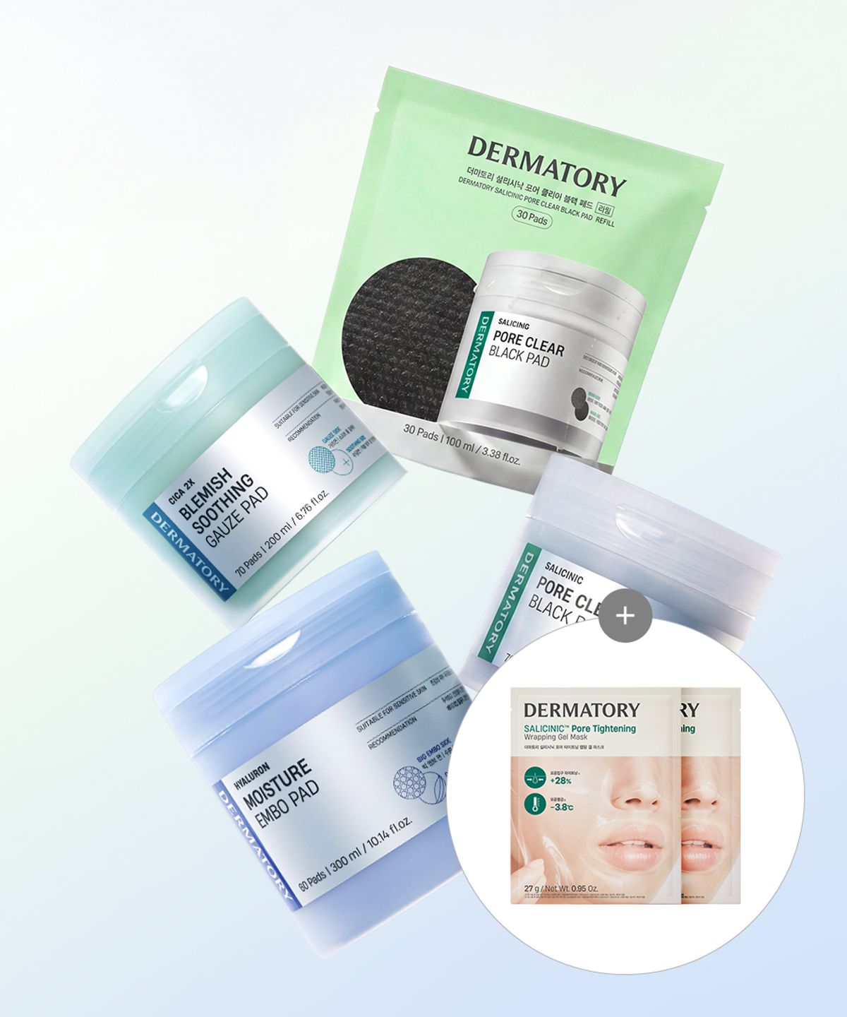 더마토리(DERMATORY) [SET] 더마토리 패드 본품(수분,진정,모공 中 택1) + 패드 리필 30매 [증정] 랩핑겔마스크2매