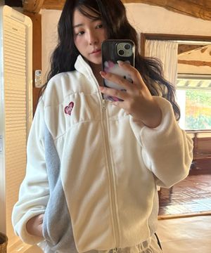 에덴 플리스 자켓-아이보리