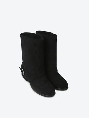 버클 폴딩 미들부츠 (4cm) HPWXAFFV01