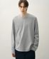 헤일 코튼 크롭 롱슬리브 티셔츠 [M.GREY]