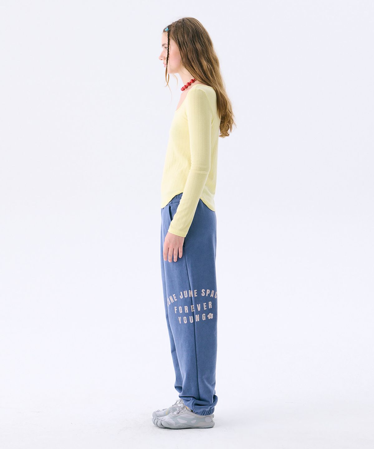 준준스페이스(JUNEJUNE SPACE) Vintage Sweat Pants_Blue(빈티지 스웨트 팬츠_블루