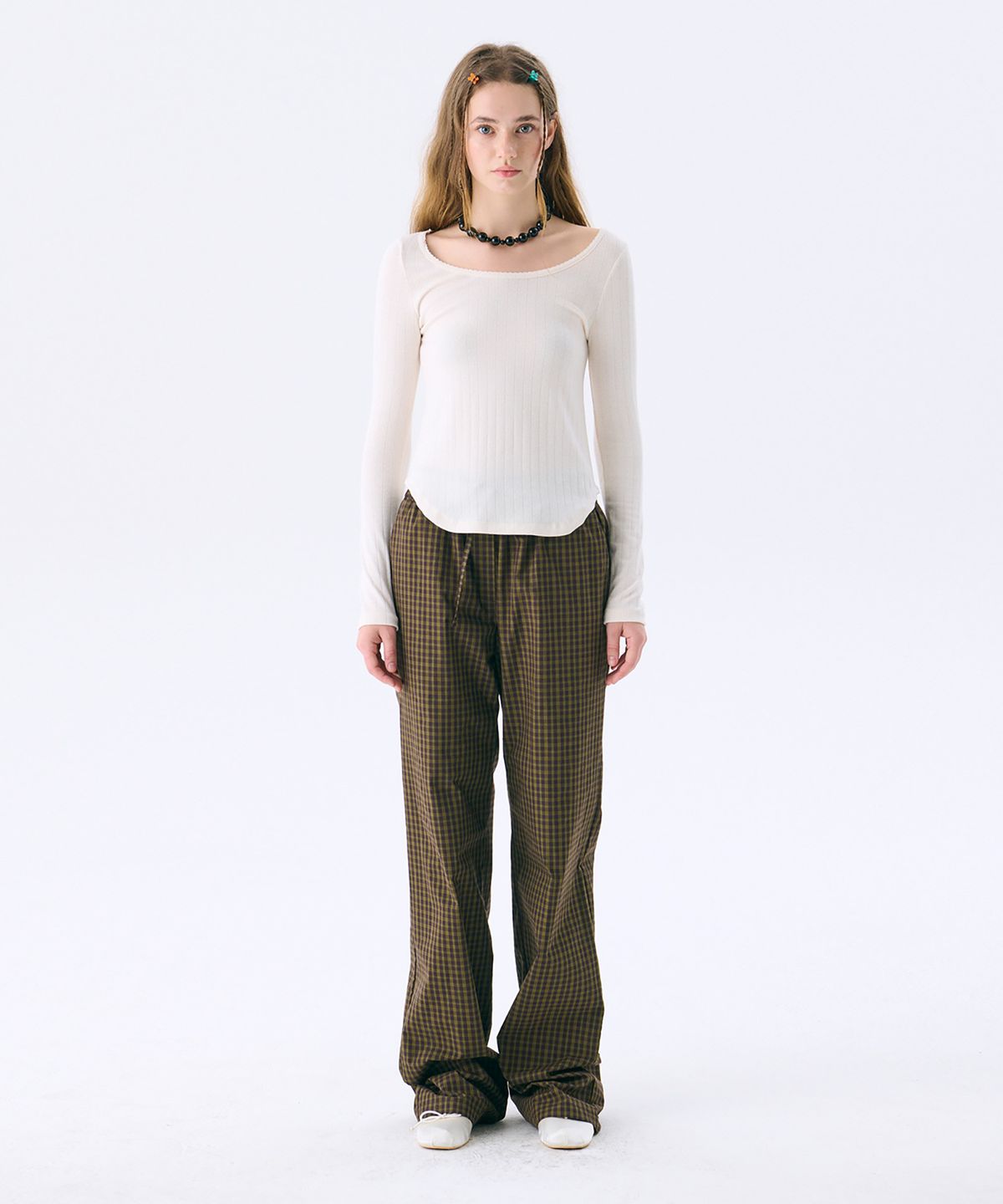 준준스페이스(JUNEJUNE SPACE) Pajama Pants_Khaki(파자마 팬츠_카키)