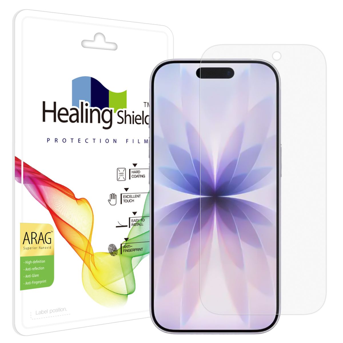 힐링쉴드(HEALINGSHIELD) 아이폰17 ARAG 고화질 저반사 액정보호필름 1매
