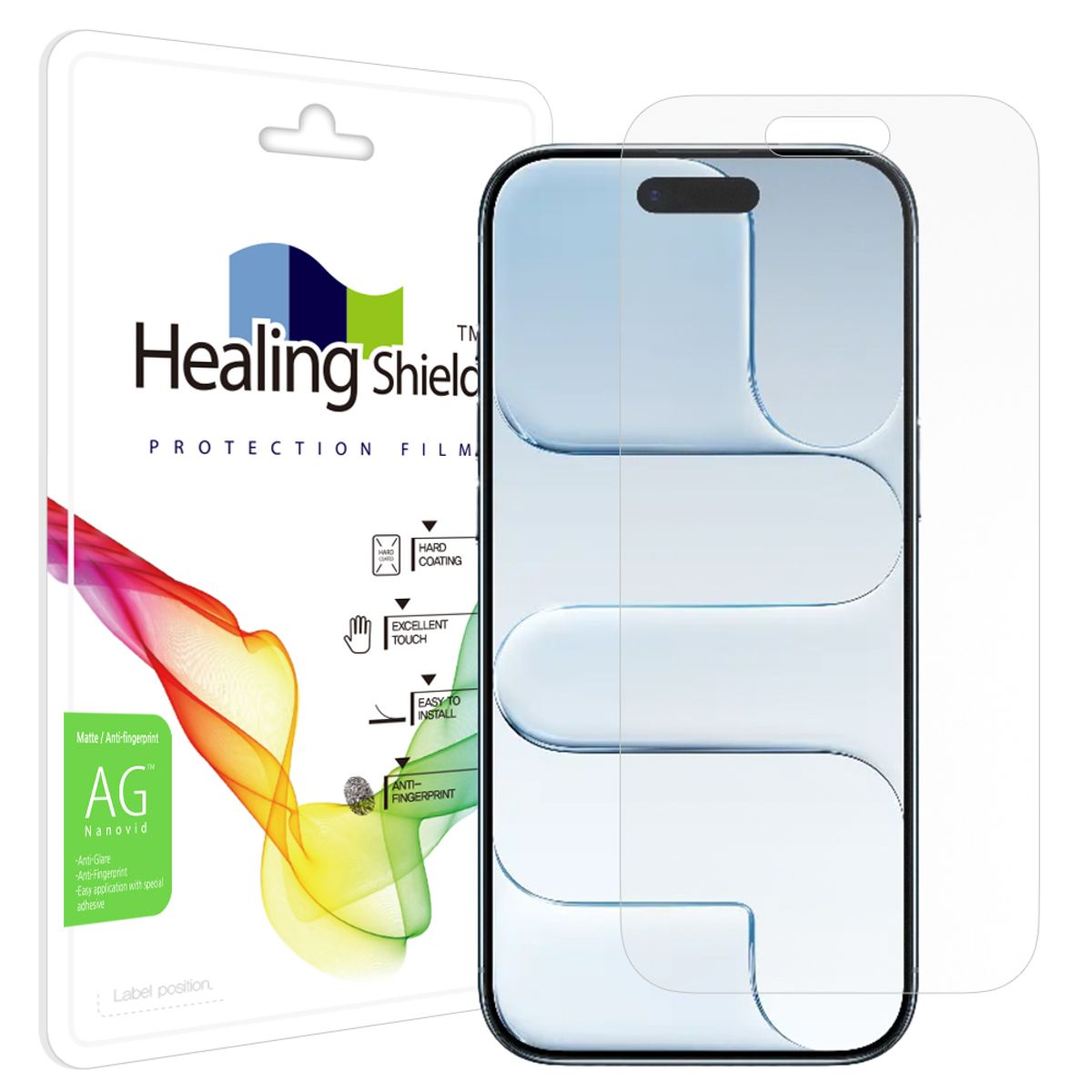 힐링쉴드(HEALINGSHIELD) 아이폰17 에어 저반사 지문방지 액정보호필름 1매