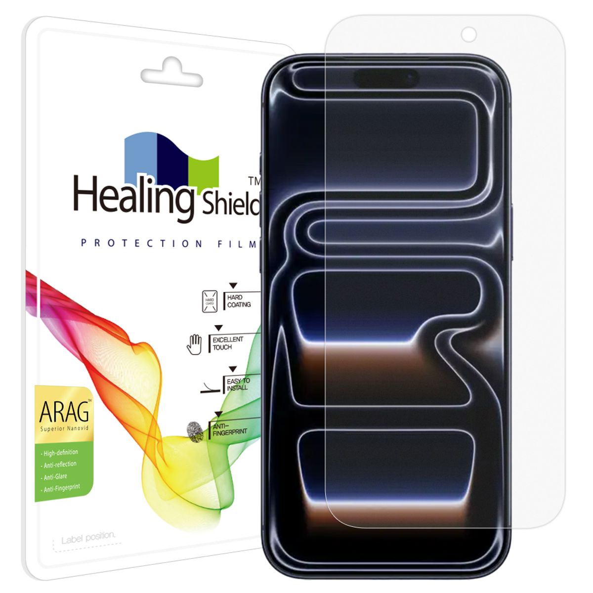 힐링쉴드(HEALINGSHIELD) 아이폰17 프로맥스 ARAG 고화질 저반사 액정보호필름 1매
