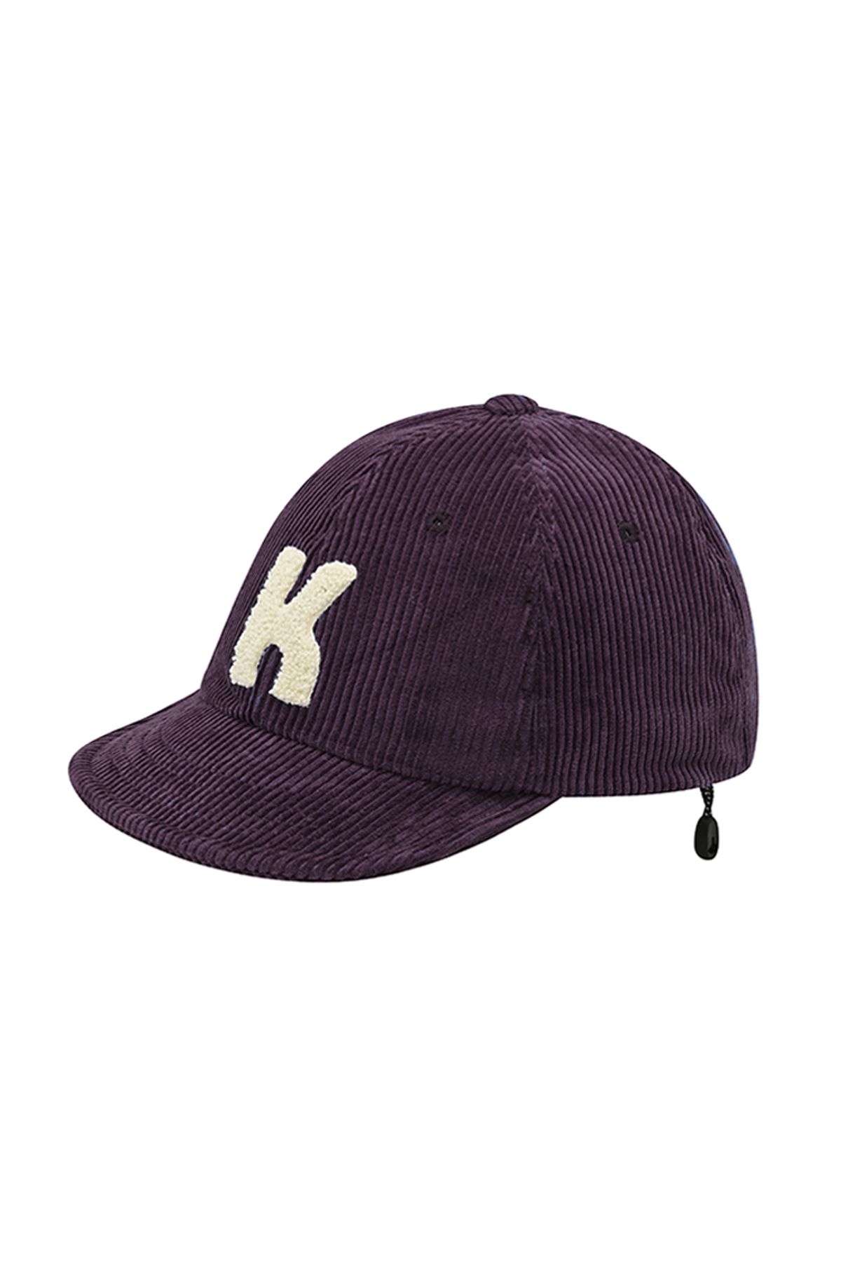캐피디자인(KAPPY DESIGN) 코듀로이 로고 캡 (퍼플)