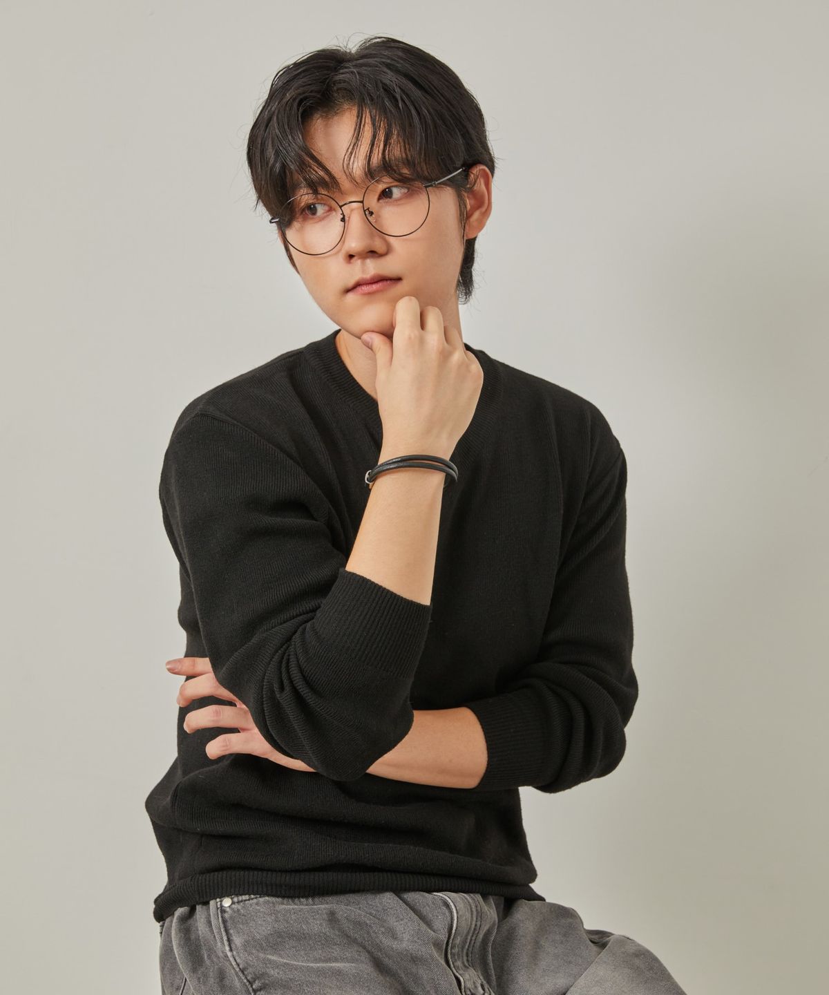 르네 하우윈(RENE HAUYNE) Une 블랙 안경 DR1301B-N