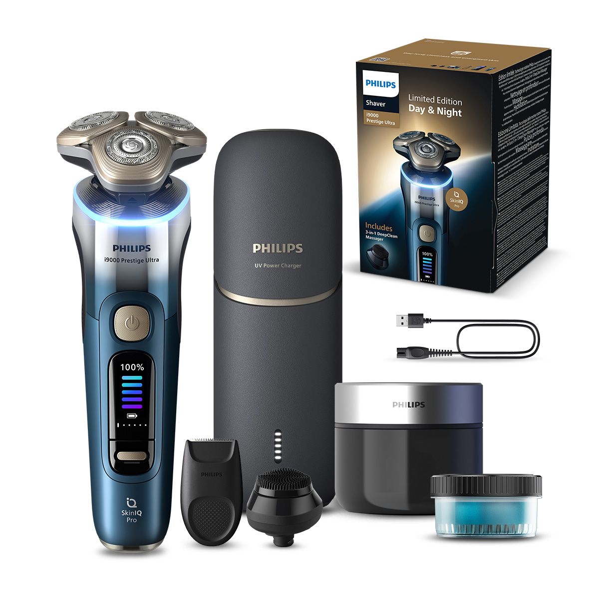 필립스(PHILIPS) i9000 시리즈 프레스티지 울트라 Day&Night 에디션 전기면도기 그라디언트 세리스 XP9406/65