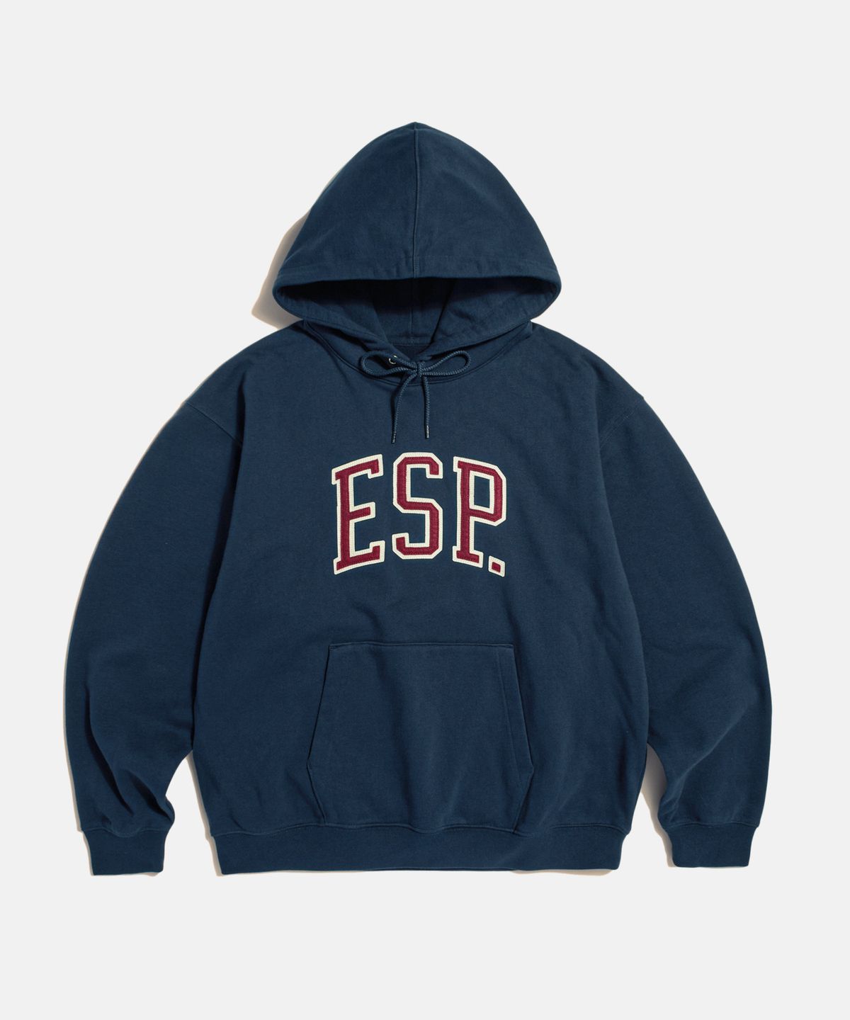 에스피오나지(ESPIONAGE) ESP.Applique Heavyweight Hoodie Navy