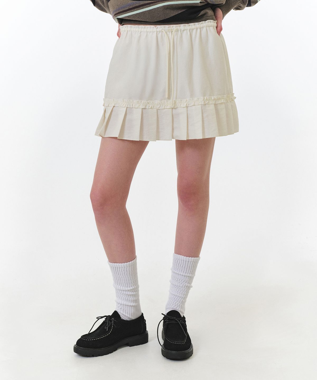 그로브(GROVE) MEI LAYERED SKIRT (IVORY)