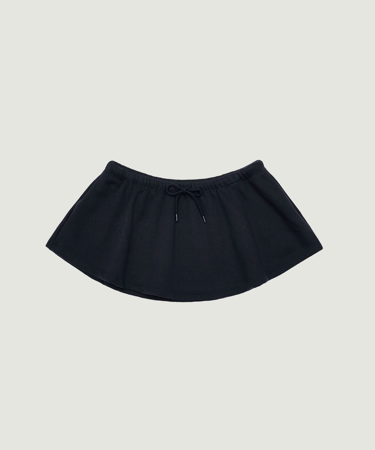 그로브(GROVE) REN FLARED SWEAT SKIRT (NAVY)