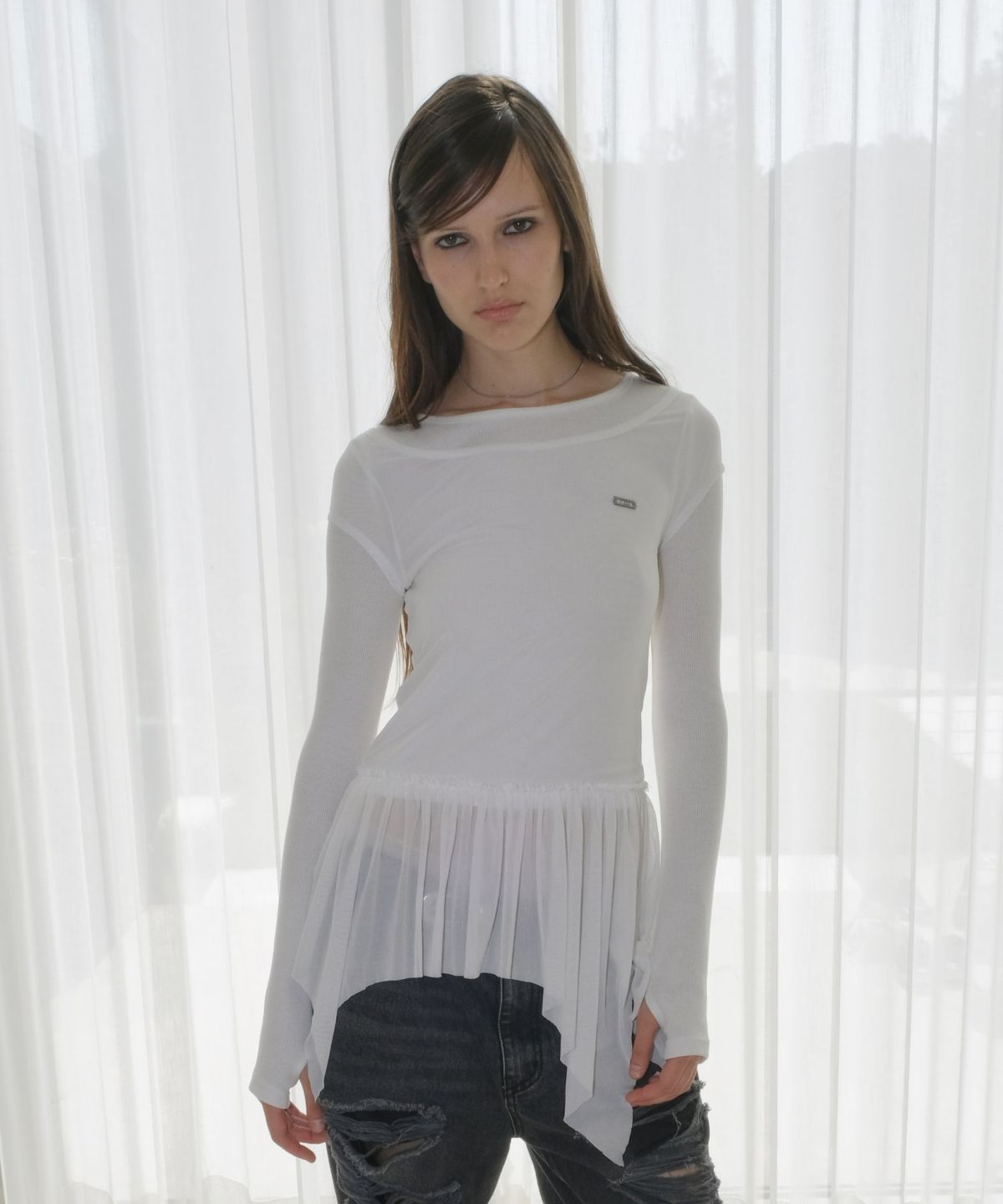 오디너리 홀리데이(ORDINARY HOLIDAY) LAYERED MINI DRESS [IVORY]