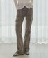 PIGMENT JERSEY BOOTCUT PANTS [GRAY]