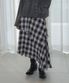 ASYMMETRIC FLARE SKIRT [CHECK]