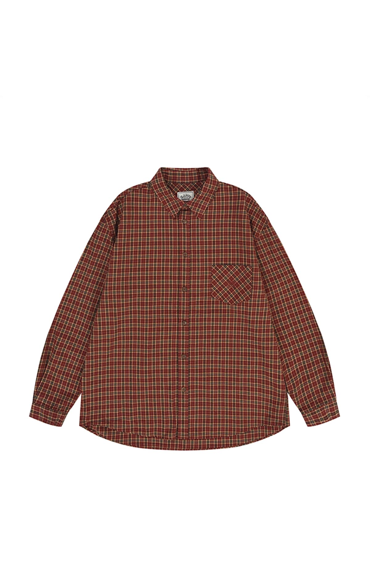 캐피디자인(KAPPY DESIGN) 노마드 플레이드 셔츠 (레드)