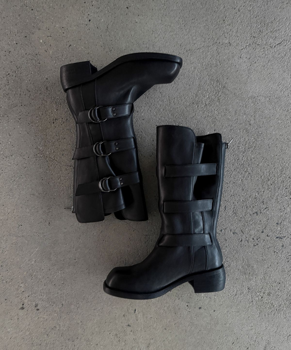 이크닉(IHCNIK) 000 3-buckle biker boots