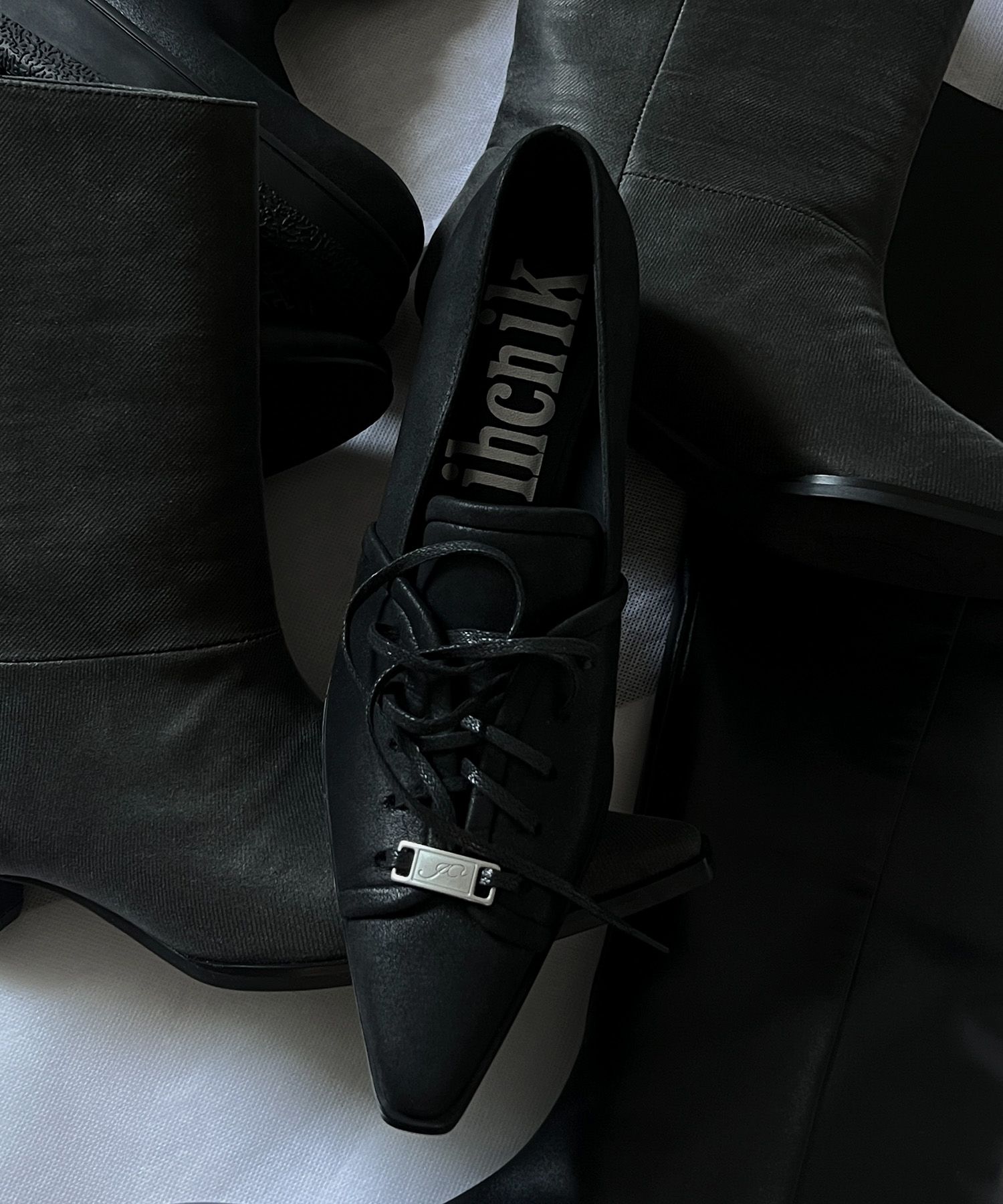 Yuu_PicLike【MUSINSA】IHCNIK 011 MUSINSA | IHCNIK 011 iconic lace heels