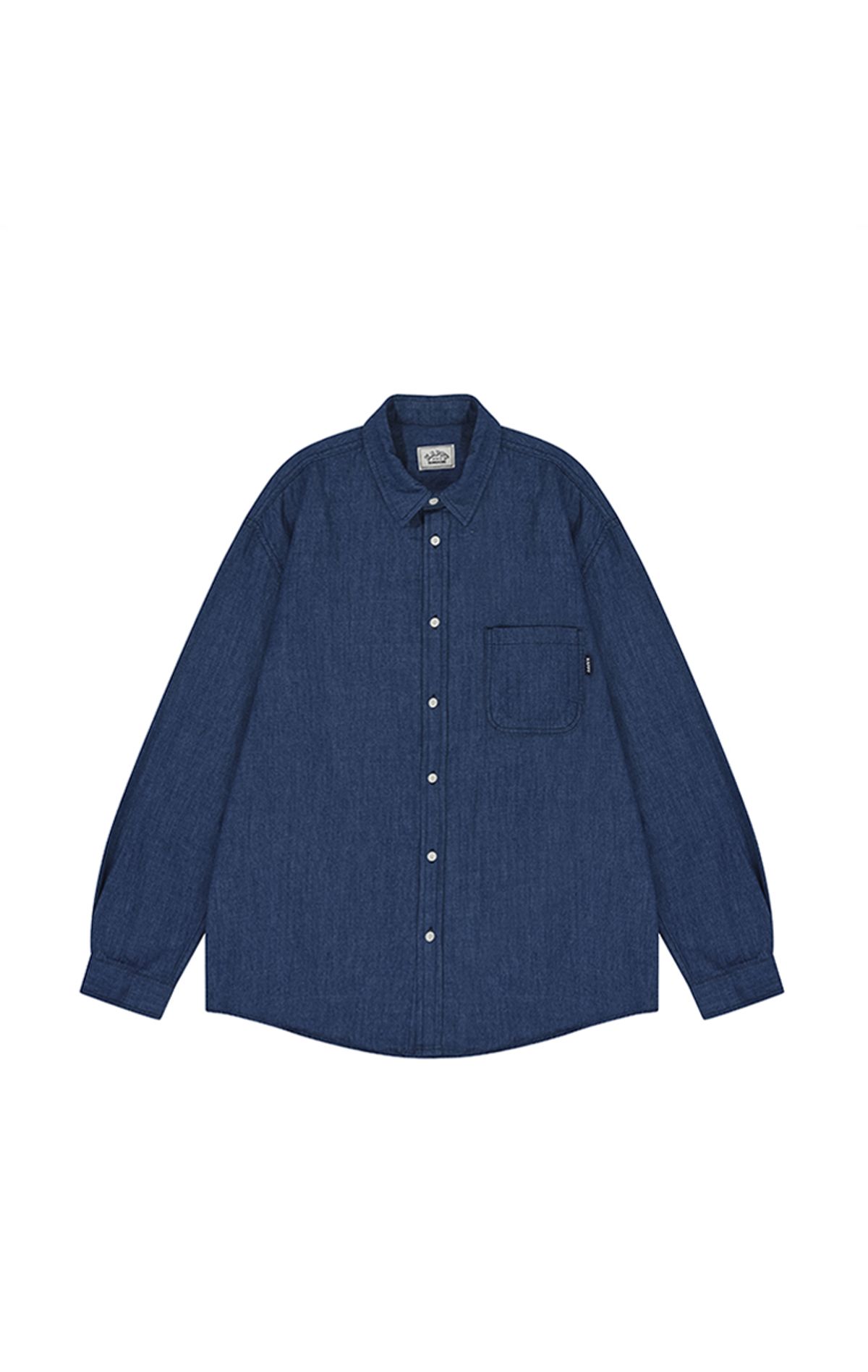 캐피디자인(KAPPY DESIGN) 릴렉스 샴브레이 셔츠 (블루)