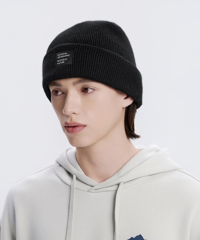 N253AHA100 플레인 비니 BLACK