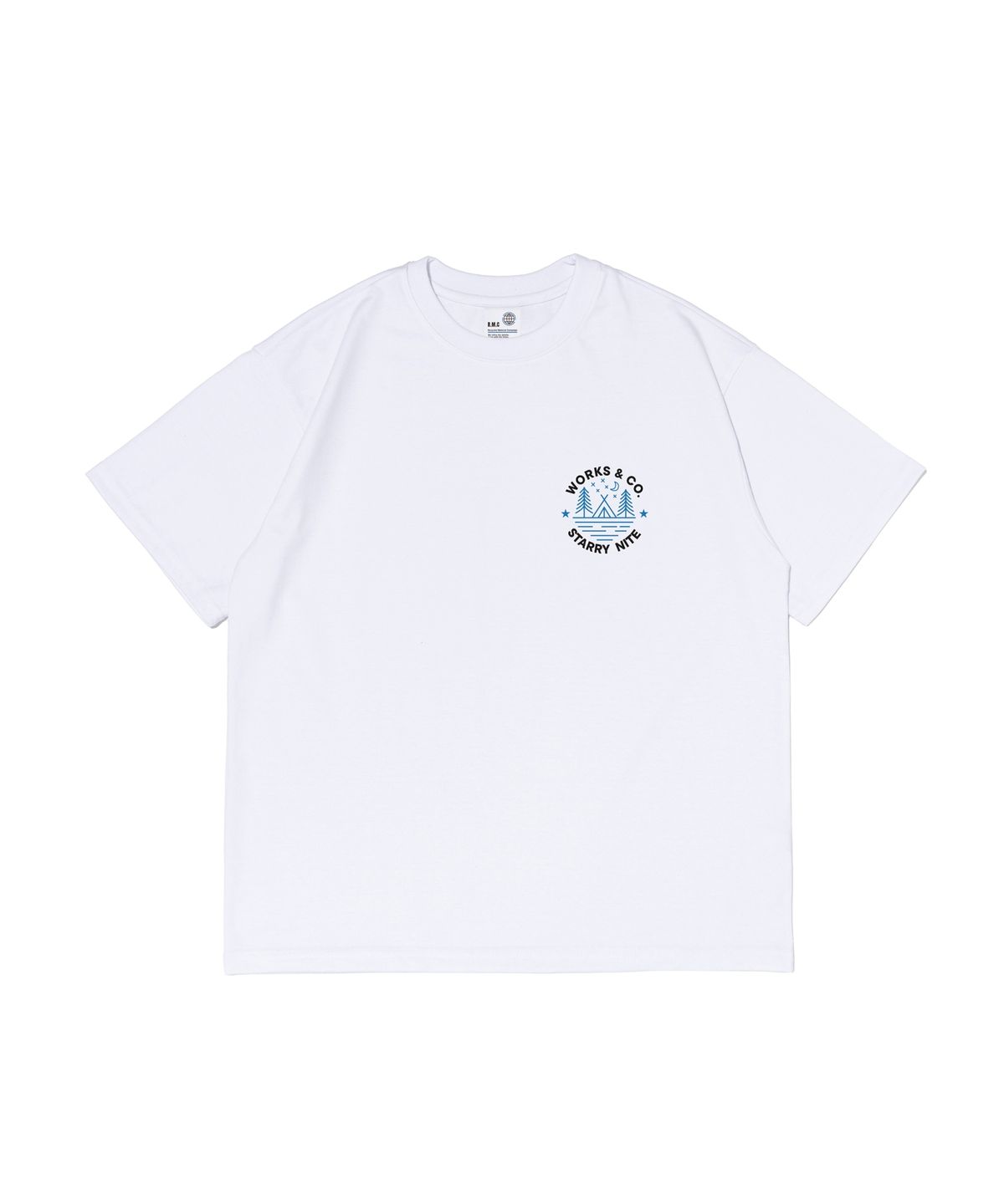 웍스앤코(WORKS & CO.) 스타 나이트 반팔티셔츠 (화이트)