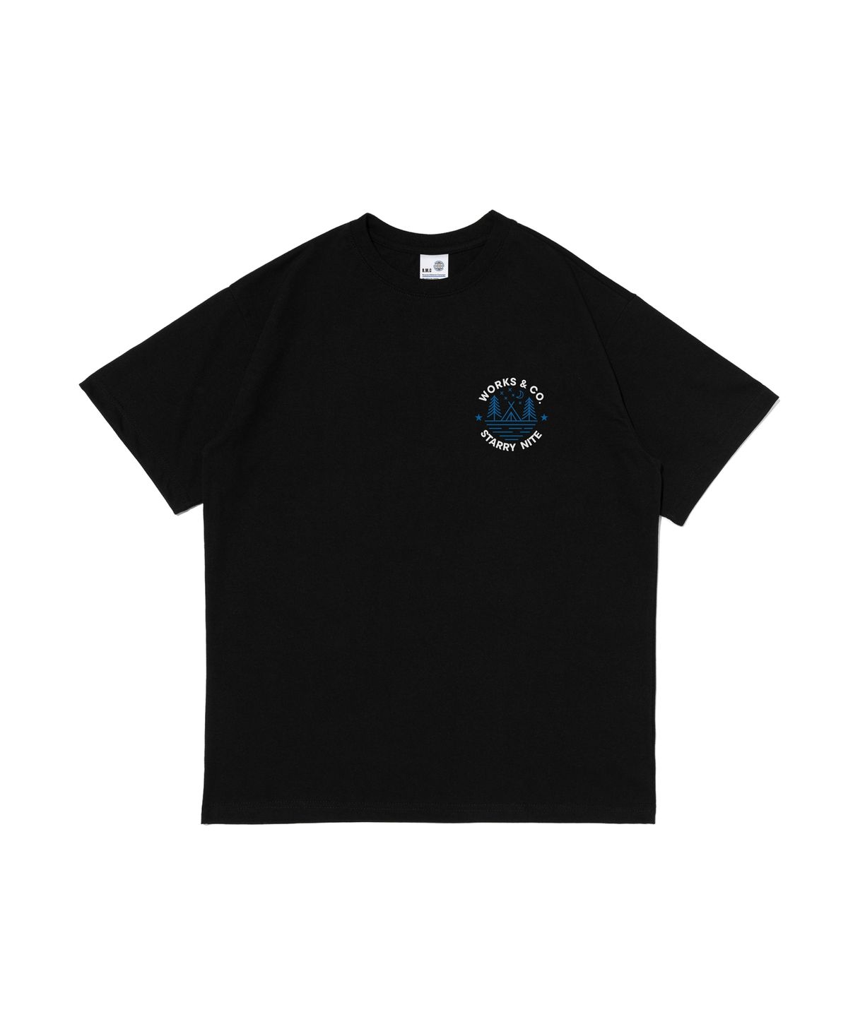 웍스앤코(WORKS & CO.) 스타 나이트 반팔티셔츠 (블랙)