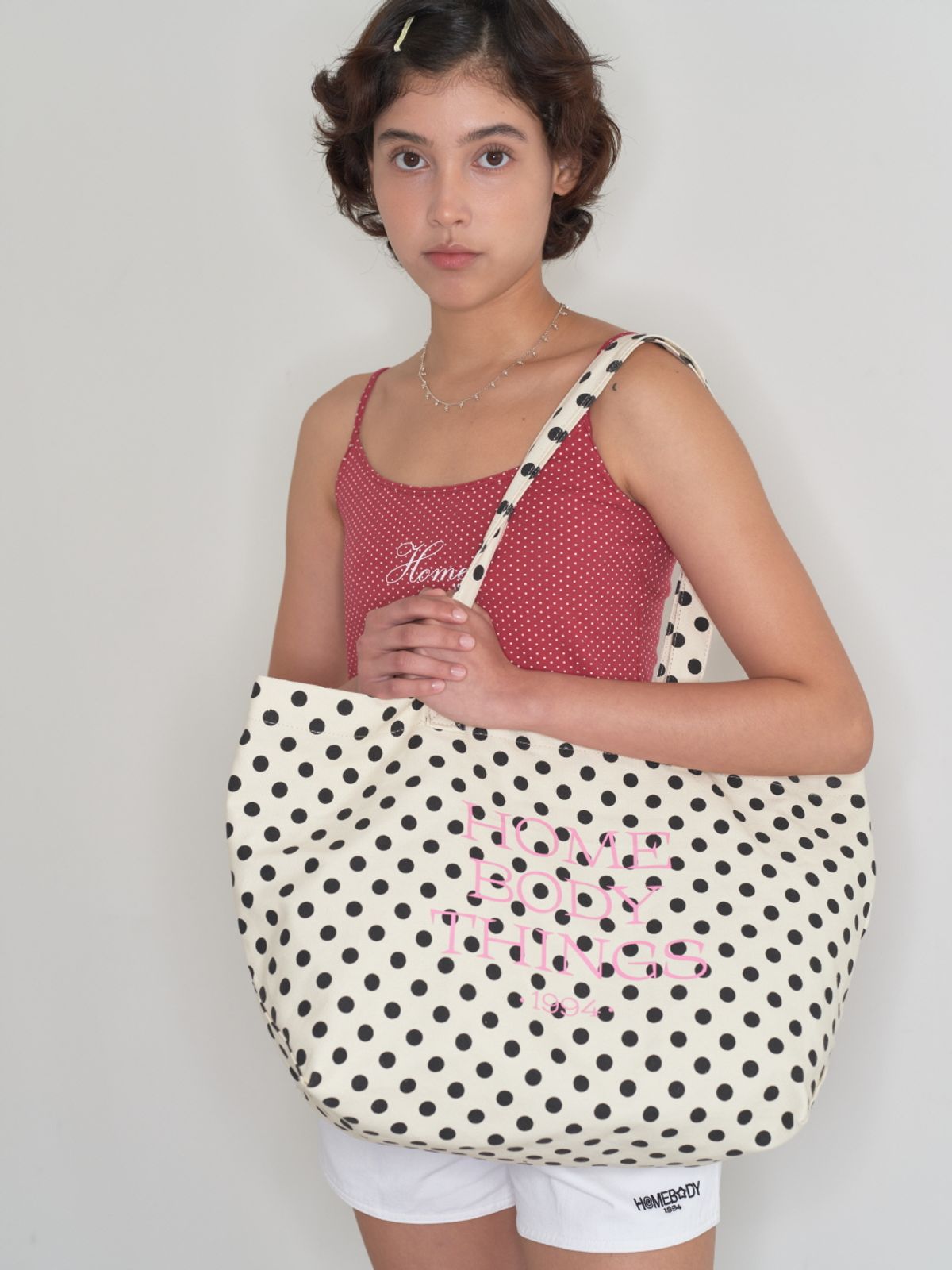 홈바디띵즈(HOMEBODY THINGS) Homebody Classic Dot Bag (IVORY)