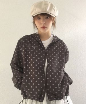 트위스타 도트 윈드브레이커 브라운