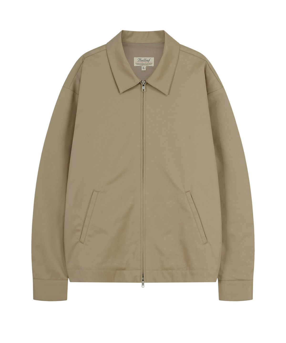 벨리프(BELLIEF) Gabardine Cotton Club Jacket (Beige)