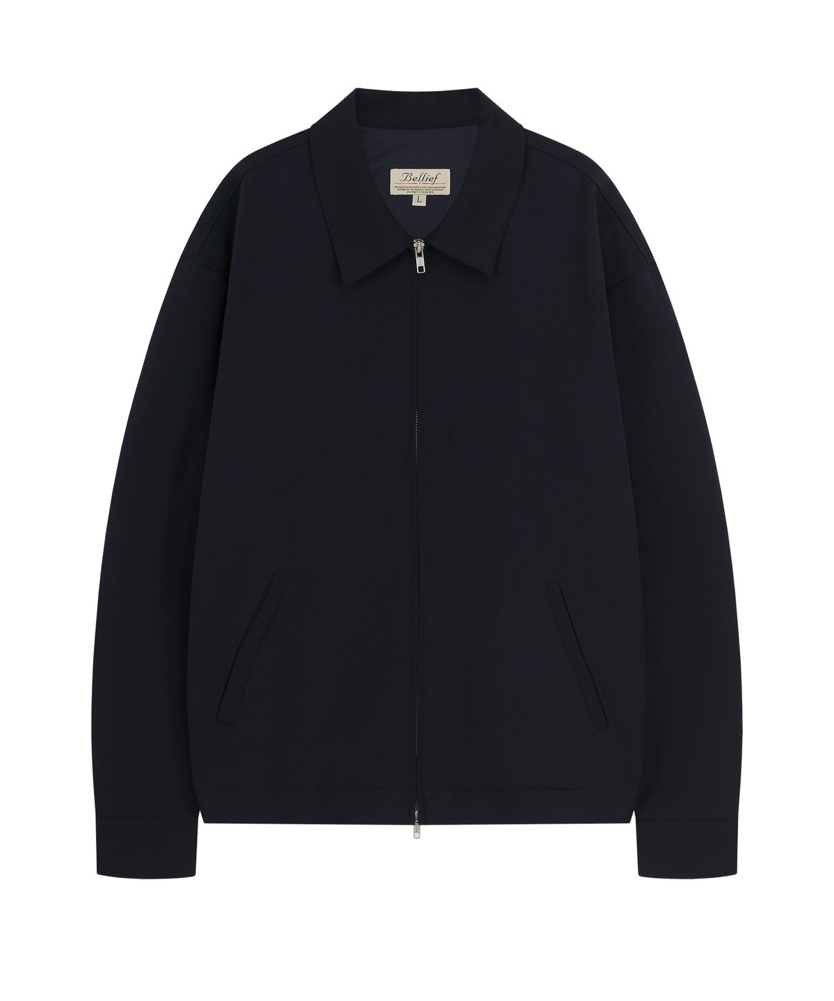 벨리프(BELLIEF) Wool Gabardine Club Jacket (Dark Navy)