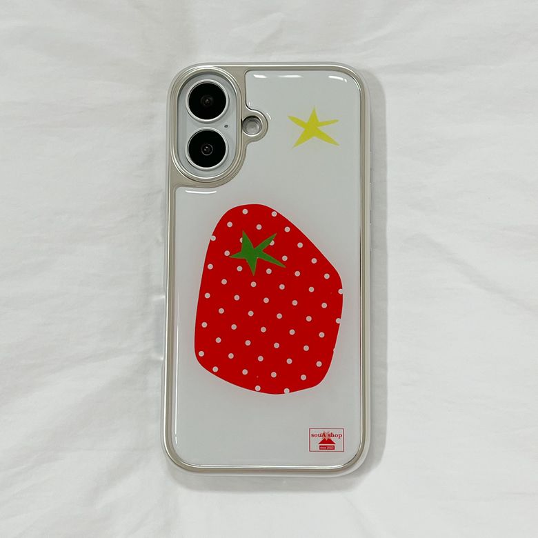 tomato case (white) 실버 에폭시케이스 [글로시/맥세이프]