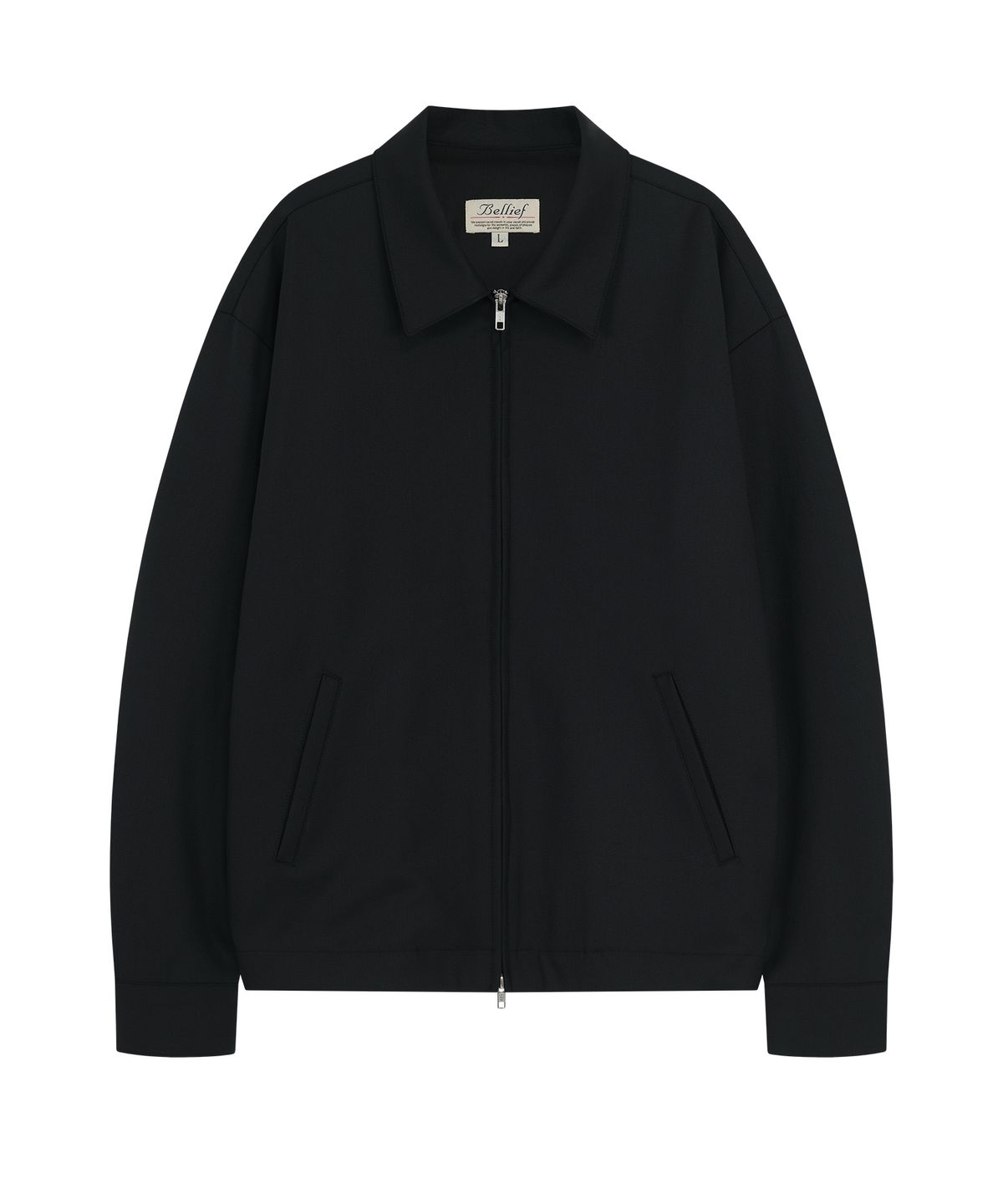 벨리프(BELLIEF) Wool Gabardine Club Jacket (Black)