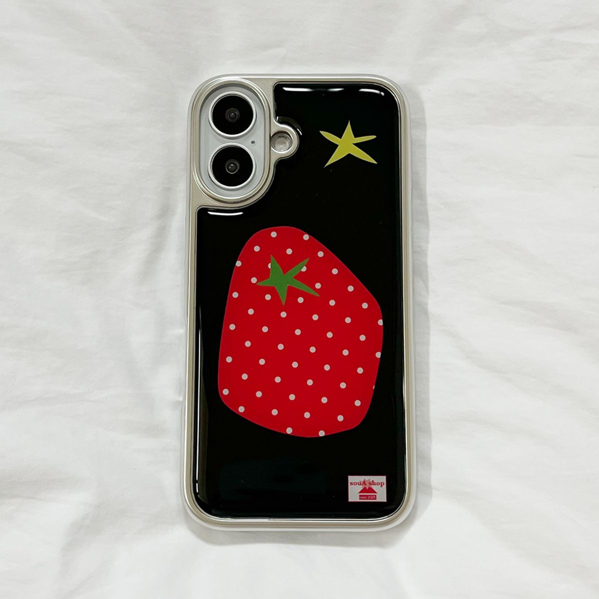 소우에이(SOUA) tomato case (black) 실버 에폭시케이스 [글로시/맥세이프]