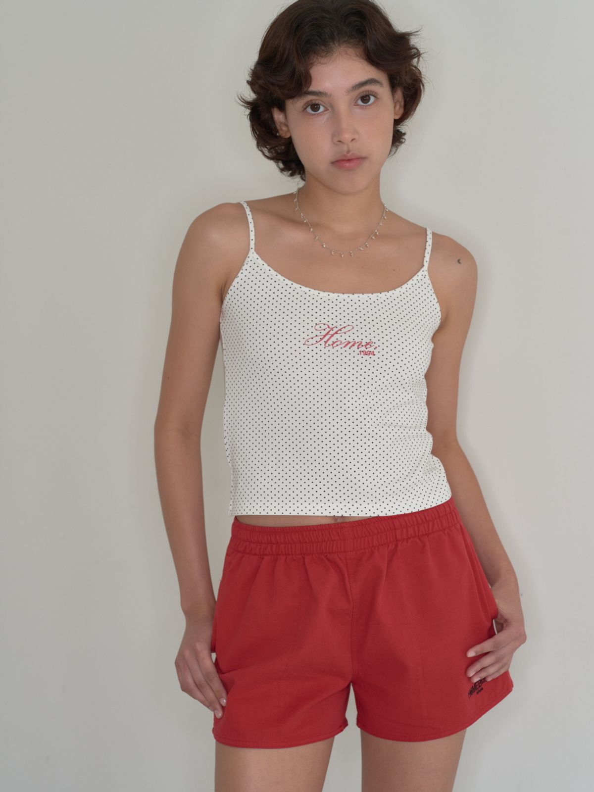 홈바디띵즈(HOMEBODY THINGS) HBT Classic Dot Tank Top (IVORY)